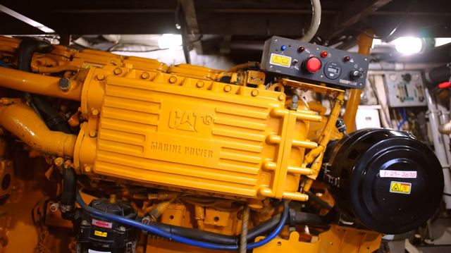 Industrial diesel engine detail