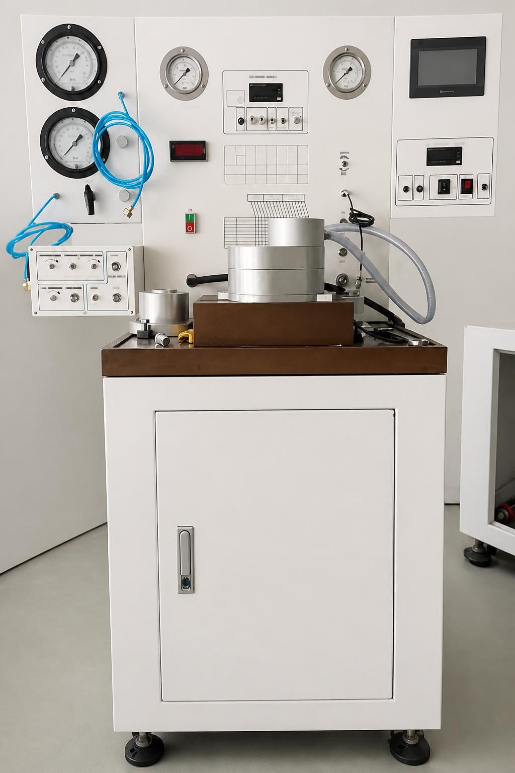 BK2000 marine diesel speed-regulator bench with mounted governor and test controls.